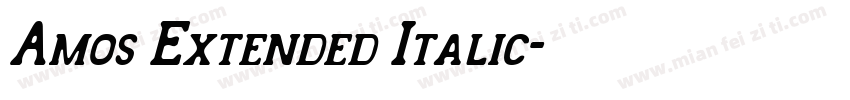 Amos Extended Italic字体转换